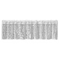 Micasa Heritage Lace  60 x 15 in. Rabbit Hollow Valance; White MI732307